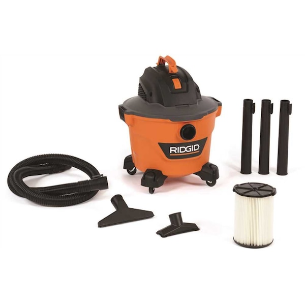 9 Gal. 4.25-Peak HP NXT Wet/Dry Shop Vacuum with Filter, Hose and Accessories